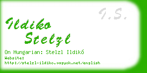 ildiko stelzl business card